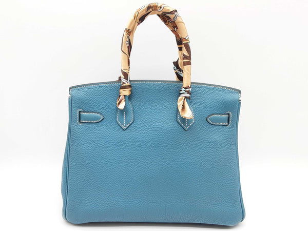 Hermes Birkin 30 Blue Jean Togo Palladium Handbag Dollzxzde 144010020907