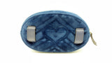 Gucci Gg Marmont Oval Blue Velvet Belt Bag Fw1124wrxdu