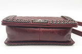Chanel Quilted Burgundy Leather  Chain Aroung Boy Bag Eb0726lixzde