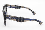 Burberry 4432-u Blue Check Sunglasses Eb0925cxsa
