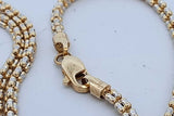 10k Two Tone Gold Chain Necklace 10.3 Grams 22 Inch Eb0826rexde