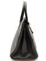 Hermes Birkin 30 Noir Black Epsom Gold Hardware Handbag Do0825lxzxzde