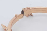 18k Yellow Gold Bangle Bracelet With Charms 14.4 Grams Eb0226crxsa