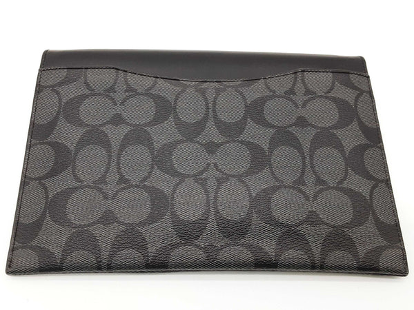 Coach Black Signature Coated Canvas Mini Tablet Sleeve Do0325lrde
