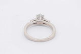 0.68cttw Diamond Ring In 14k White Gold 3.8 Grams Size 7 Eb0225exzsa