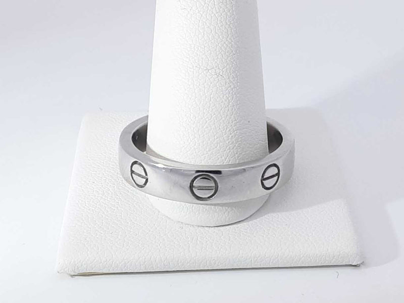 10k White Gold 10.7 Grams Wedding Band Size 14 Aa0925ozxsa