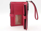 Michael Kors Fulton Phone Case Zip Around Pink Wallet Aa0726lrsa