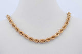 10k Yellow Gold Rope Chain Necklace 4.7 Grams 18 Inch Eb0826wxzde