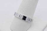 Gucci Icon 18k White Gold Band Ring 4.6 Grams Gucci Size 20 Eb0226pxzsa
