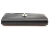 Tiffany & Co. Black Leather Turnlock Wallet On Chain Eb0526lxzde