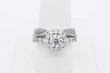 1.61cttw Diamond Ring In 14k White Gold 6 Grams Size 7.75 Eb0126llrxsa