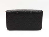 Louis Vuitton Pochette Félicie In Black Monogram Empreinte Leather Fw12loxzdu