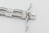 2.4cttw Diamond Bracelet In 10k White Gold 25.1 Grams 7.75 Inch Eb1026lxxzsa