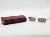 Gucci Gg1808s Rectangle Glasses Gold With Case Aa0826czsa