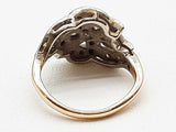 0.15 Cttw Diamonds 14k Two-tone Yellow White Gold 3.6g Ring Size 3 Do0525lxzde