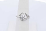 2.13cttw Lab Grown Diamond Ring In 14k White Gold 2.88 Grams Size 7 Eb0726eorde