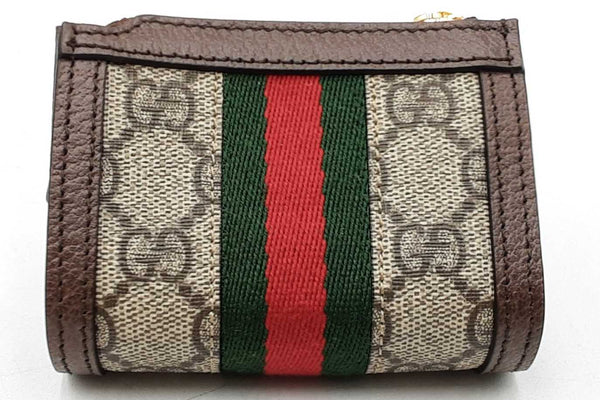 Gucci Gg Ophidia Web Stripe Coin Case Wallet Eb1125oordu