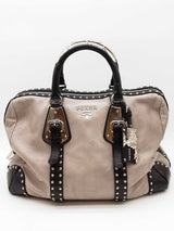 Prada Studded Trunk Bauletto Top Handle Bag Eb0726cxzde