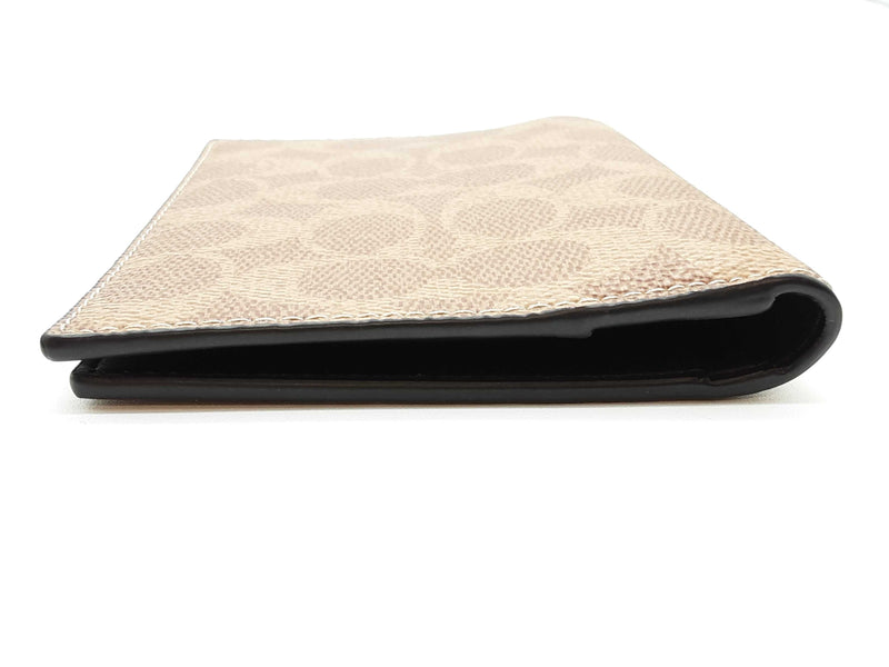 Coach Brown Signature Coated Canvas Passport Holder Do1025oxde
