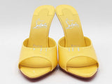 Christian Louboutin Miss Z Mules In Yellow Patent Leather Size 5.5 Fw0926orzdu