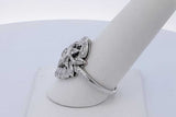0.25cttw Diamond Ring In 14k White Gold 5.1 Grams Size 8.75 Eb1026pxzde
