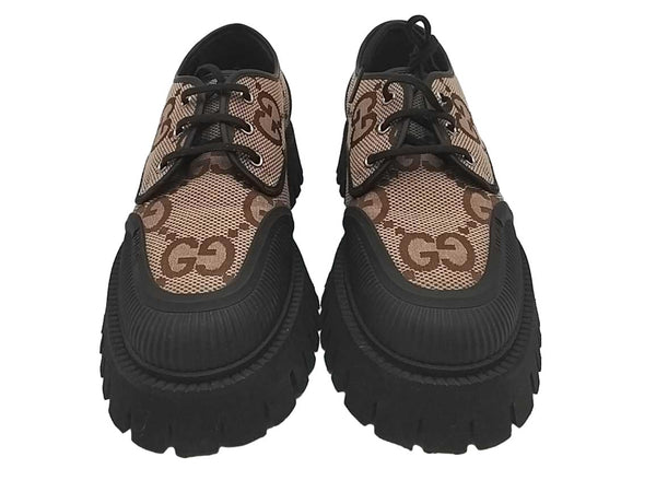 Gucci Canvas Derby Beige / Tan Jg1212lrzmia