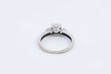 0.74ctw Princess Cut Diamond Ring In 10k White Gold 1.9 Grams Size 5 Eb1124pxzdu