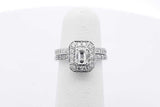 0.55cttw Diamond Wedding Set In 14k White Gold 4.6 Grams Size 4 Eb0826pxzsa