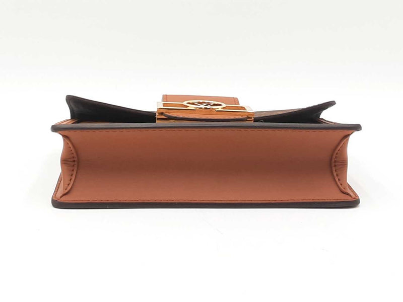 Louis Vuitton Dauphine Chain Wallet In Monogram & Reverse Monogram Coated Canvas Fw0625ezxdu