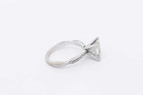 2.52ctw Princess Cut Diamond Ring In 14k White Gold 3.1g Size 5.25 Eb0326prxzsa