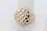10k Yellow Gold Nugget Ring 3 Grams Size 10 Eb0726lwrsa