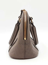 Gucci Mini Dome Bag In Grey Microguccissima Embossed Leather Fw0726wxzdu