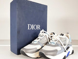 Christian Dior B22 White Blue Gray Sneakers Size 10 Sd0526ozxde