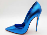 Christian Louboutin So Kate 120 Metallic Blue Heels Size Eu 40 Do0426lrzde