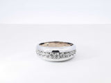 1.10 Cttw Diamond & 14k White Gold Wedding Band 5.3 Grams Size 11 Fw0926wcrdu