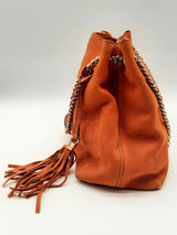 Gucci 308982 Soho Nubuck Rust Orange Leather Chain Shoulder Bag Do0924pxzde