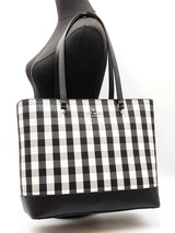 Kate Spade New York Perfect Tote In Jazzy Gingham Textured Pvc Fw0425wzsa