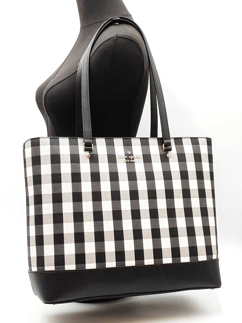 Kate Spade New York Perfect Tote In Jazzy Gingham Textured Pvc Fw0425wzsa