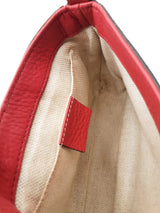 Gucci Red Leather Soho Flap Chain Crossbody Bag Eb0826wxzsa