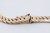 14k Yellow Gold Herringbone Chain Bracelet 12.7 Grams 7.5 Inch Eb1125cxzsa