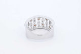 14k White Gold Diamond Openwork Band Ring 6.7 Grams Size 7 Eb0626rxzde