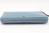 Kate Spade Mavis Street Neda Lakesedge Blue Glitter Zip Around Wallet Eb1225oxdu