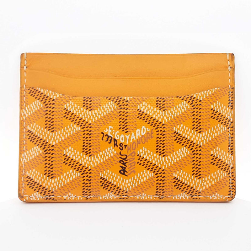 Goyard Yellow Goyardine Saint Sulpice Card Holder Jg0325lrzdu