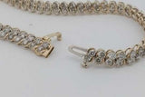 4.32cttw Diamond Bracelet In 10k Yellow Gold 11 Grams 7.5 Inch Eb1026lwrxsa