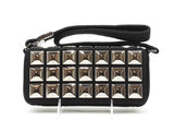 Chanel Ice Cube Pyramid Stud Flap Shoulder Bag In Black Jersey Fw0225ozzxdu