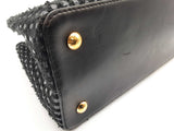 Louis Vuitton Capucine Black Tweed Patent Leather Handbag Do0625ooxzde