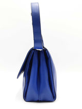 Salvatore Ferragamo Akousa Cobalt Leather Shoulder Bag Eb1125lxzdu