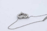 Tiffany & Co. Diamond Heart Pendant Necklace Platinum 4.4g 16 Inch Eb0826orxzde