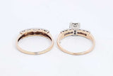 Approx. 0.35ctw Diamond Engagement Set 14k Yellow Gold 4.5g Size 7.5 Eb0824oxzsa