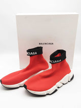 Balenciaga Speed Trainer Red Sneaker Shoes Size Eu 45/ Us M 12 Do0424oxzde